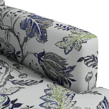 Upholstered Armchair, Mid-Century Accent Chair, Floral Pattern, Nailhead Trim, Multicolour Accent Chairs at Gallery Canada