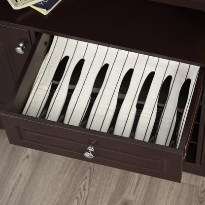 Modern Kitchen Buffet Cabinet, Drawer, 12-Bottle Wine Rack, Espresso Bar Cabinets at Gallery Canada