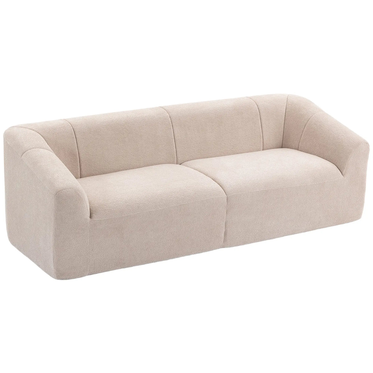 3-Seater Chenille Cloud Couch, Beige 3-Seater Sofas at Gallery Canada