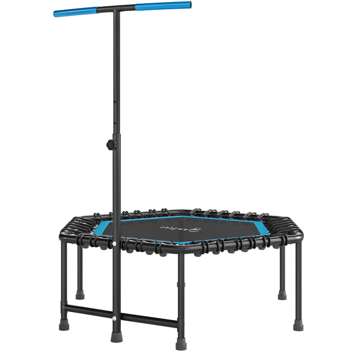 45" Rebounder Trampoline for Adults, Adjustable Handle, Blue Trampolines Blue at Gallery Canada