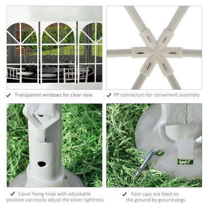 13 ft Waterproof Party Tent, 6 Removable Side Walls, Outdoor Canopy Canopy Tents at Gallery Canada