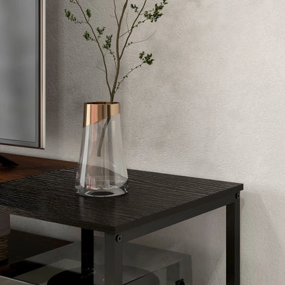 Industrial TV Stand, 80" with Storage Shelf, Steel Frame TV Stands at Gallery Canada