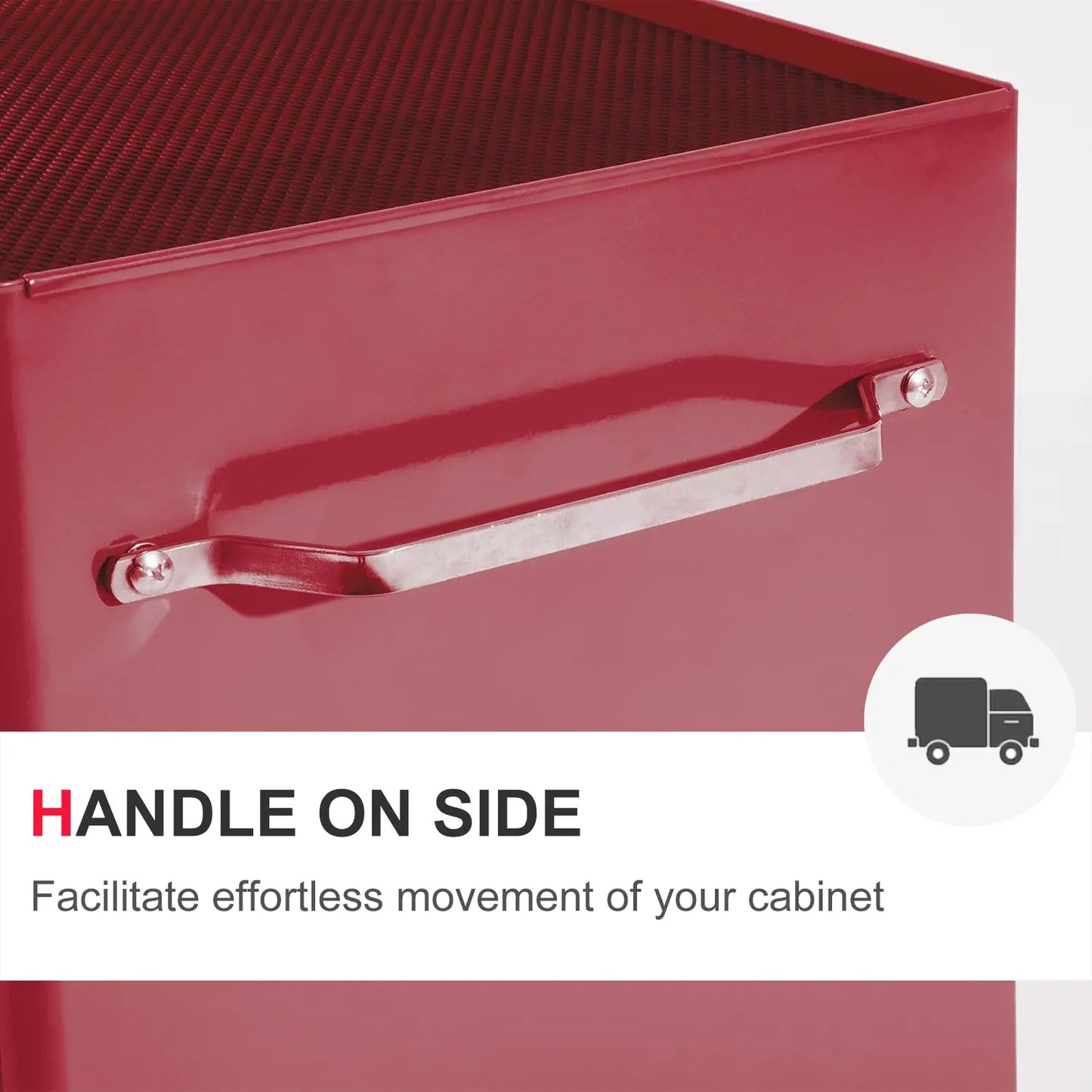 5-Drawer Rolling Tool Cabinet, Lockable Tool Chest, Red Tool Organizers at Gallery Canada