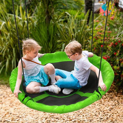 43.25" Saucer Swing, Adjustable Rope Seat, Indoor Outdoor, Green Gym Sets & Swings at Gallery Canada