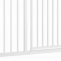 Barrière de sécurité pour animaux à pression, 30"-51" de large, fermeture automatique, noir
