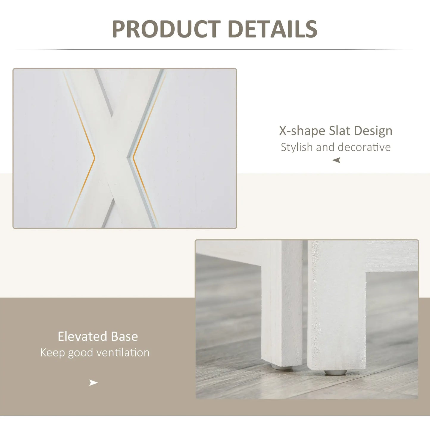 3-Panel Wall Partition, Foldable Wooden Frame 5.6FT, White Room Dividers at Gallery Canada