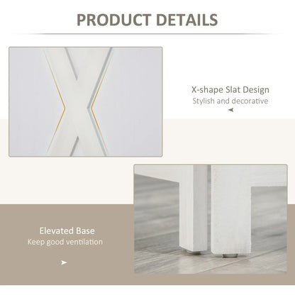 3-Panel Wall Partition, Foldable Wooden Frame 5.6FT, White Room Dividers at Gallery Canada