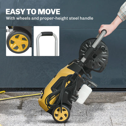 Electric Pressure Washer, 2176 PSI High Pressure Washer with 20 ft Outlet Hose, Adjustable Nozzle, 1.9GPM Power Washer Garden Accessories at Gallery Canada