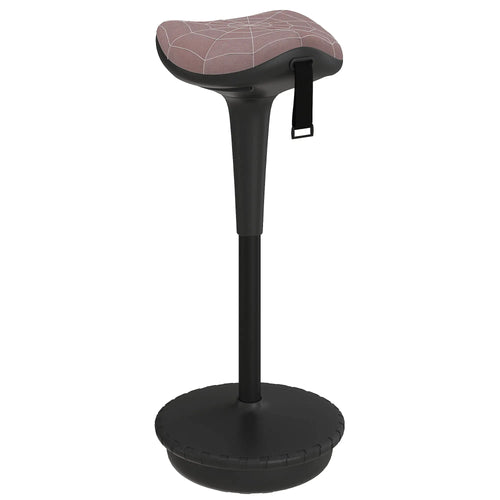 Backless Wobble Stool, Adjustable Standing Desk Chair, Brown