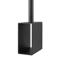 Support à bois de chauffage DIY, Rangement à bûches en acier robuste, Noir