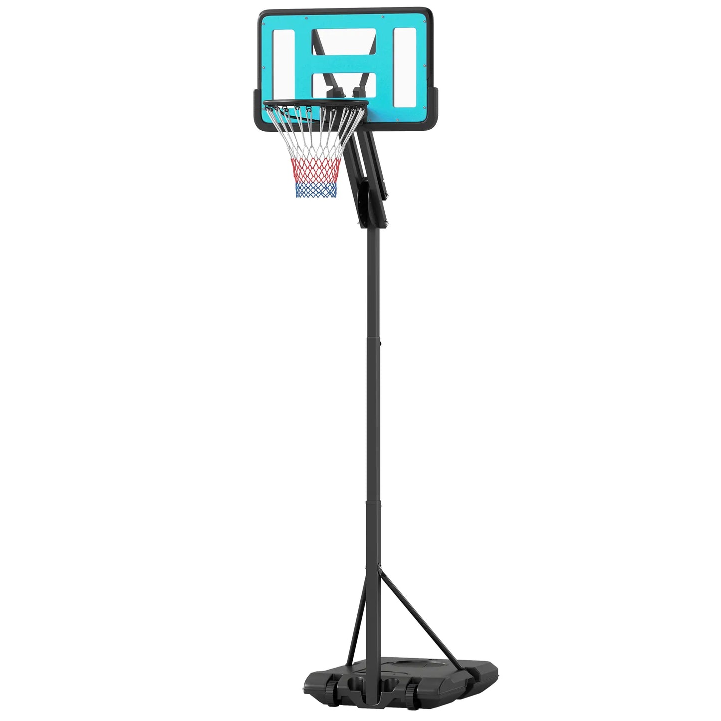 Outdoor Basketball Hoop, Shatterproof Backboard, 57.5"-92.9", Black Basketball Black at Gallery Canada