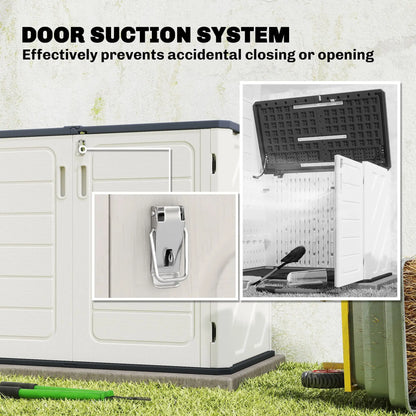 35 Cu.Ft Outdoor Storage Cabinet, Waterproof HDPE Shed With Lockable Doors Outdoor Storage Cabinet at Gallery Canada
