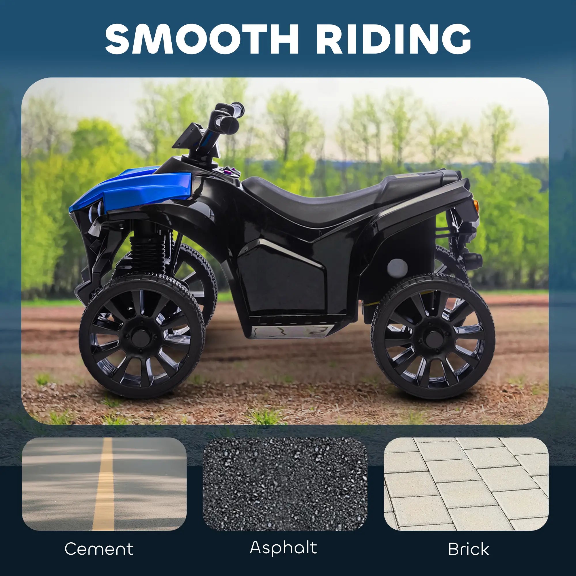 6V Kids ATV Electric Ride On Car, Ages 37-72 Months, Blue Electric Ride-On Toys at Gallery Canada