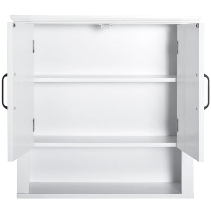Wall Mount Bathroom Cabinet, 2 Doors, Adjustable Shelf, White Wall Mounted Cabinets at Gallery Canada