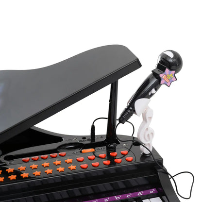 37 Key Mini Electronic Piano, Kids Musical Keyboard with Microphone, Black Electronic Musical Pianos at Gallery Canada