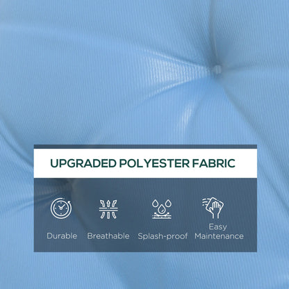 3-Seater Outdoor Bench Swing Cushions, Patio Garden, Light Blue Patio Chair Cushions at Gallery Canada