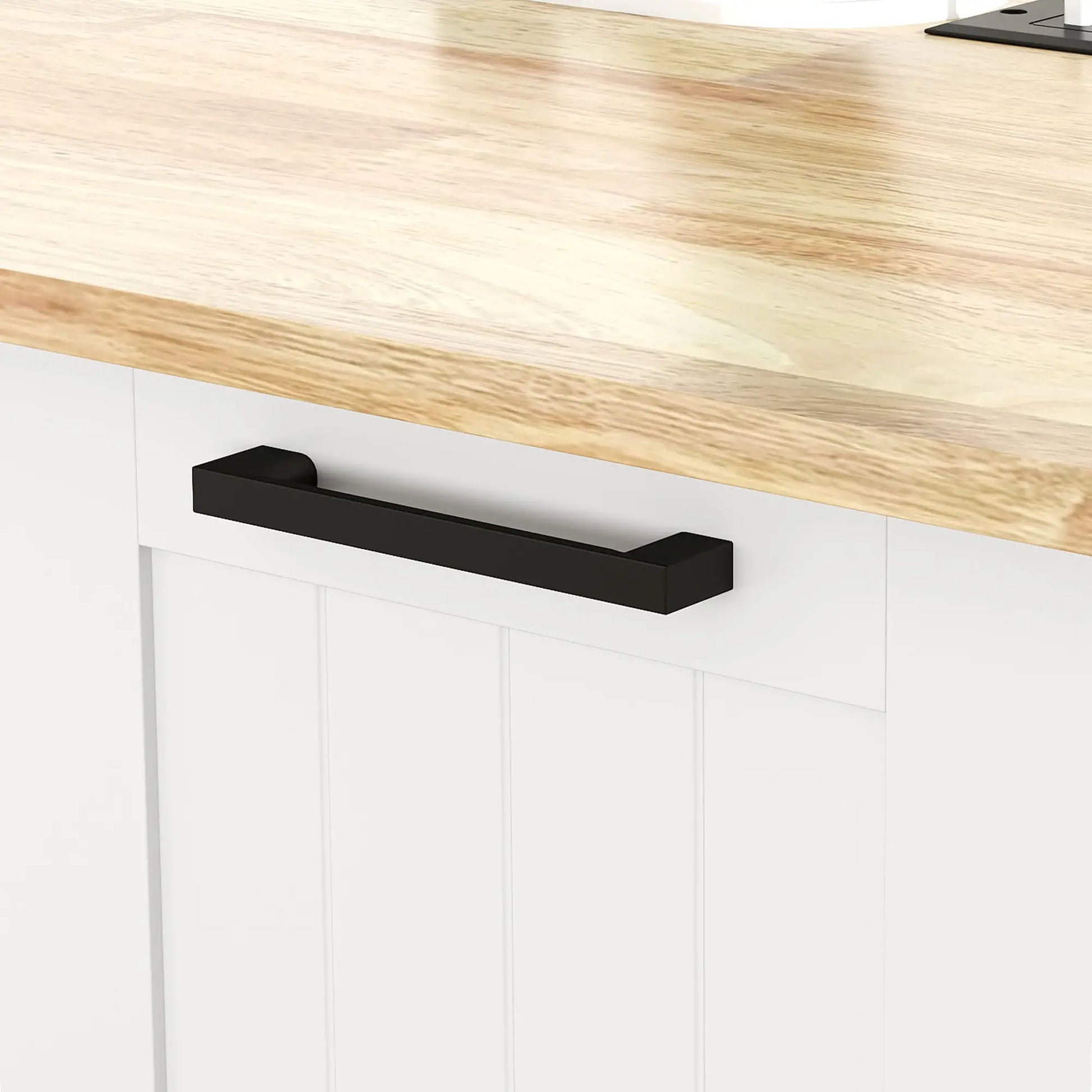 Kitchen Island on Wheels, Wood Drop Leaf, Charging Station, Adjustable Shelf, White Kitchen Islands & Kitchen Carts at Gallery Canada