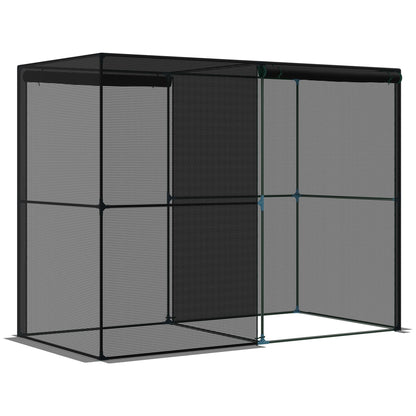 94.5''x47.25''x72.75'' Heavy Duty Greenhouse, Roll-Up Zipper Doors, Black Walk In Greenhouses Black at Gallery Canada