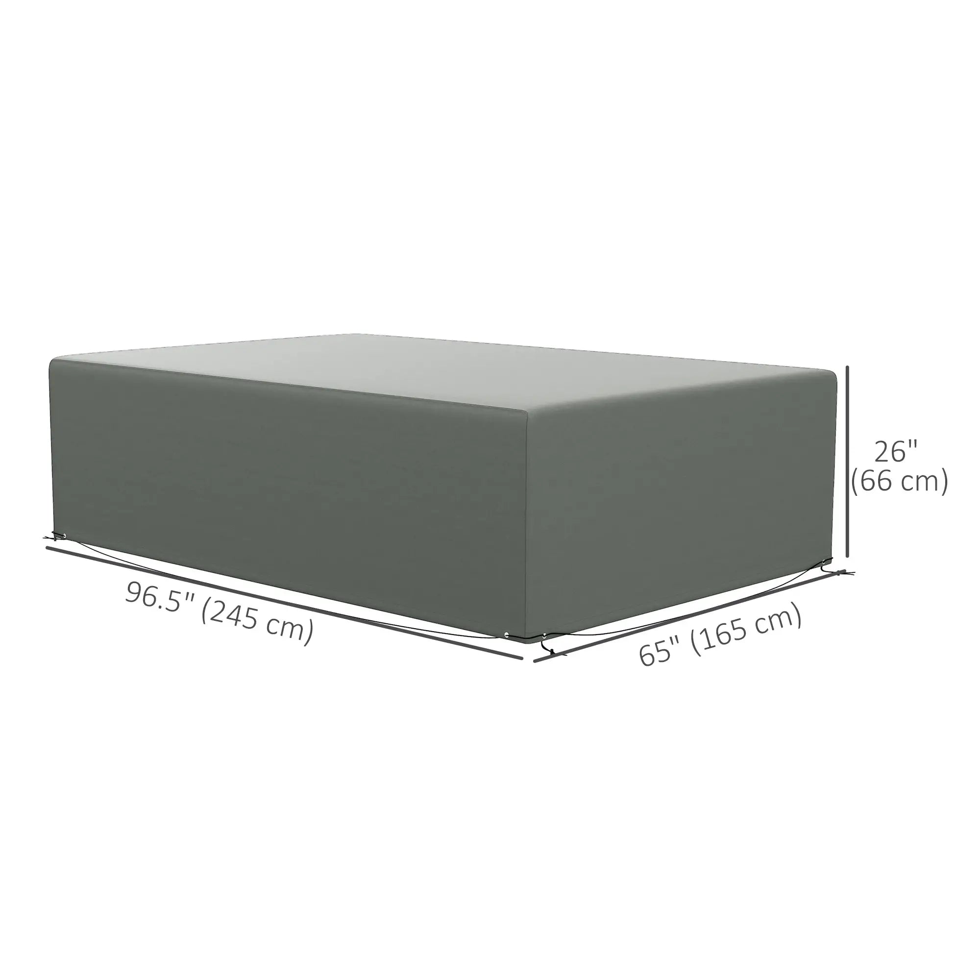 Waterproof Outdoor Sectional Sofa Cover, 97