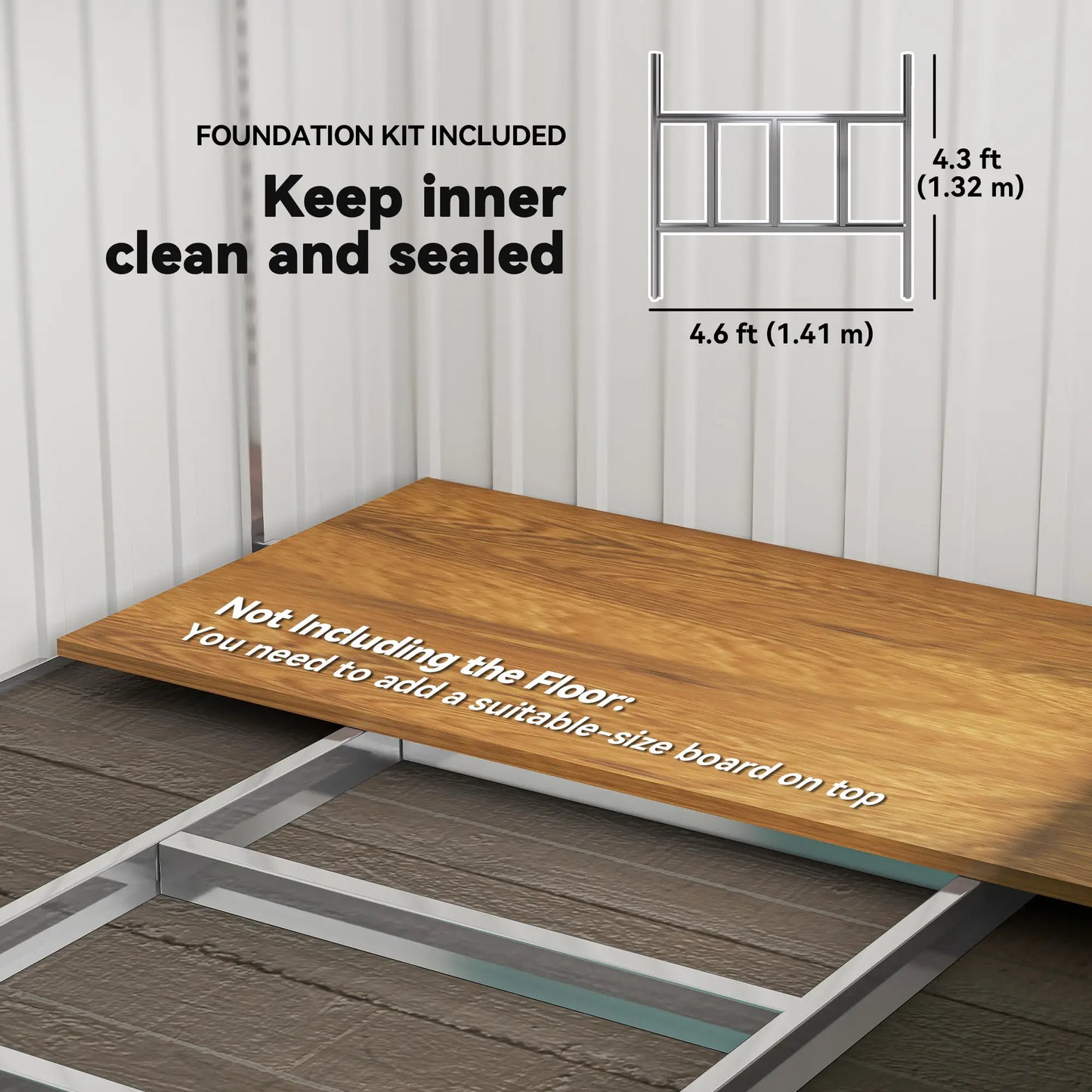 5'x7' Galvanized Metal Shed, With Sliding Door, 2 Vents, Green Sheds at Gallery Canada