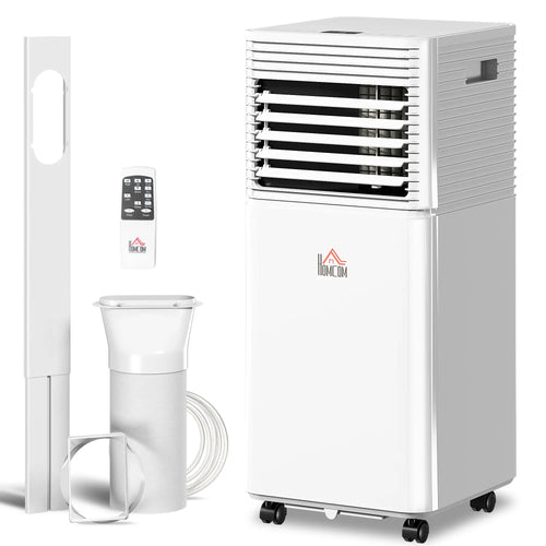 10000 BTU Portable Air Conditioner, Fan, Dehumidifier, Remote, 24H Timer, White