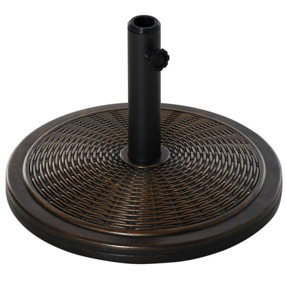 29LBS Offset Patio Umbrella Stand, Fits Φ1.4", Φ1.5", Φ1.9", Black Umbrella Bases Antique Bronze at Gallery Canada
