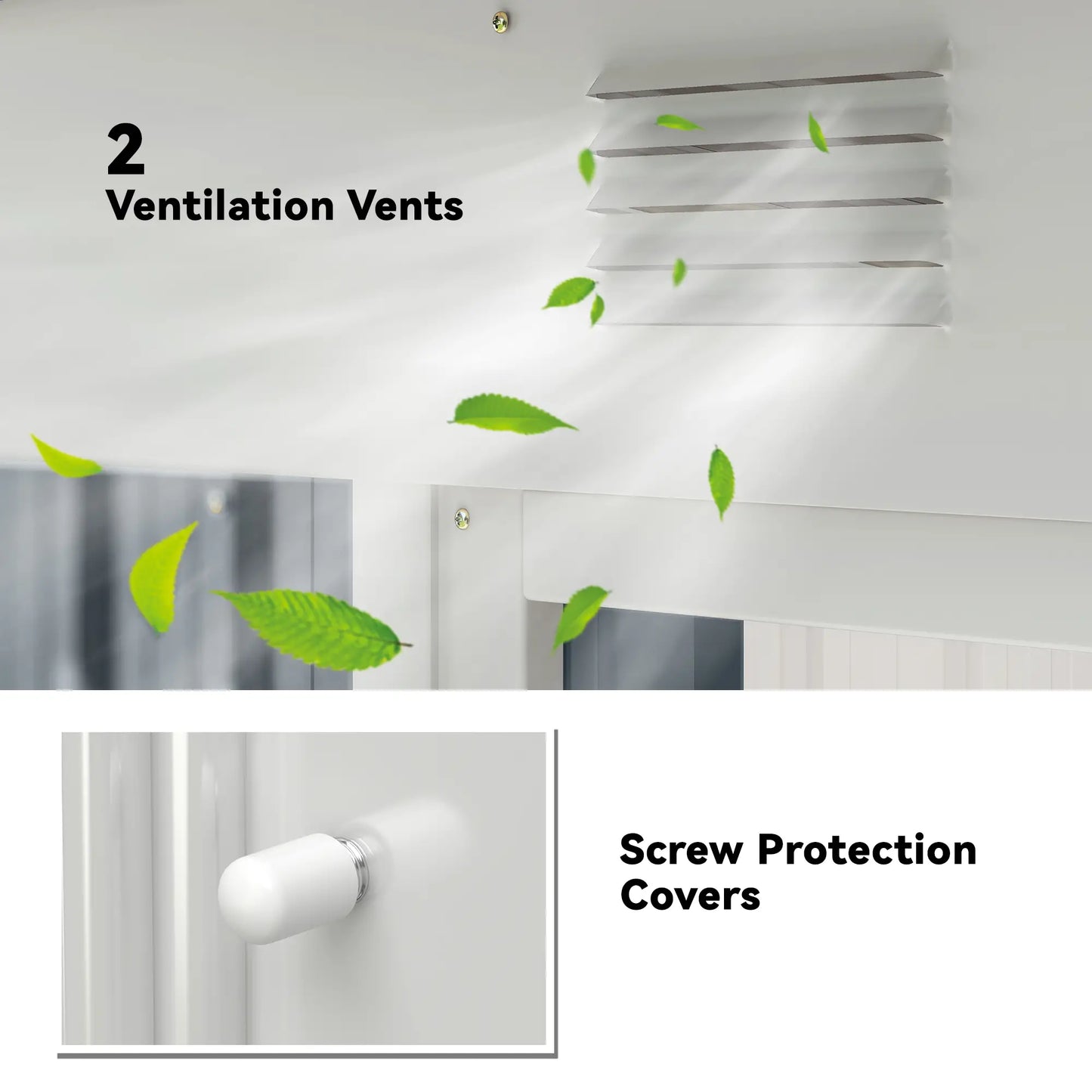 7' x 4' Metal Garden Shed, Lockable Sliding Doors, Vents, Grey