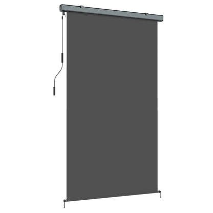 Cordless Roller Shade, UV Protection Waterproof, 98" L x 63" W, Dark Grey Side Awnings Dark Grey at Gallery Canada