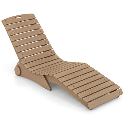 In-Pool Lounge Chair, Weighted Anti-Floating, 450 LBS, Brown
