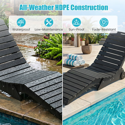 In-Pool Lounge Chair, Weighted Anti-Floating, 450 LBS, Dark Gray