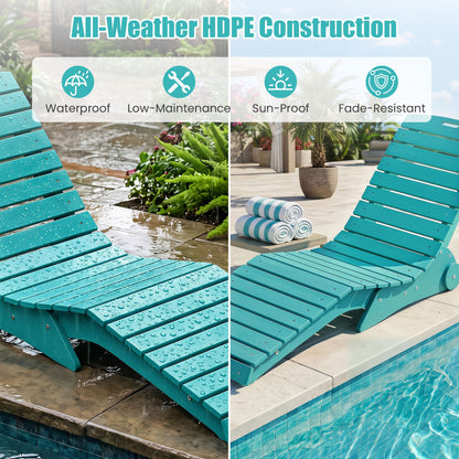 In-Pool Lounge Chair, Weighted Anti-Floating, 450 LBS, Turquoise