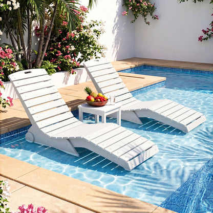 In-Pool Lounge Chair, 450 LBS for Baja Shelf, White
