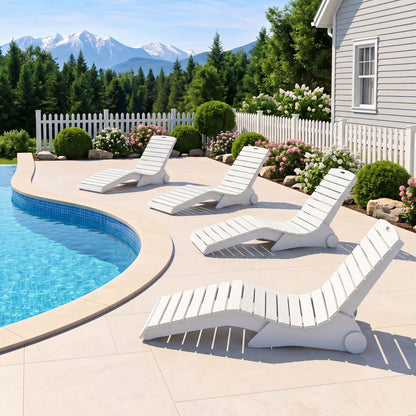 In-Pool Lounge Chair, 450 LBS for Baja Shelf, White