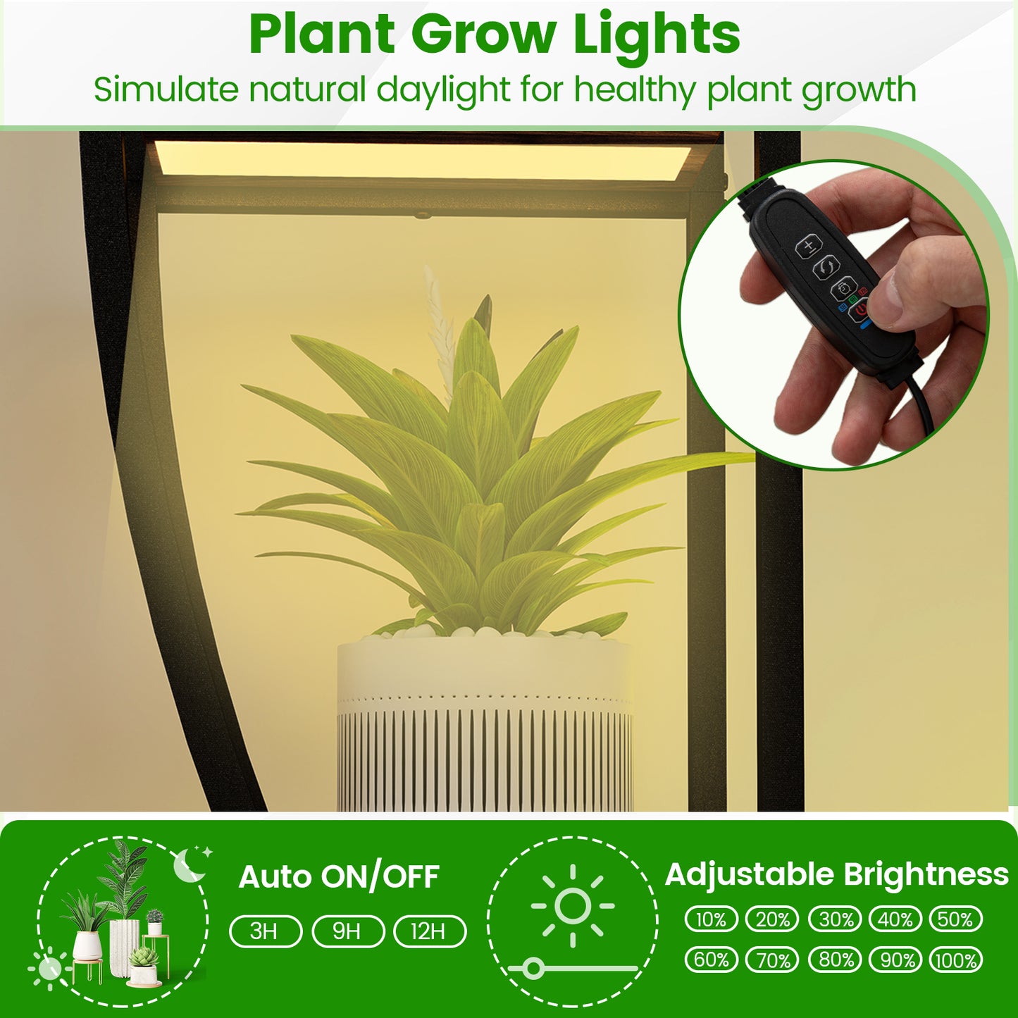 63" Tall 10-Tier Corner Metal Plant Stand, Large Flowerpot Holder, Brown Plant Stands at Gallery Canada