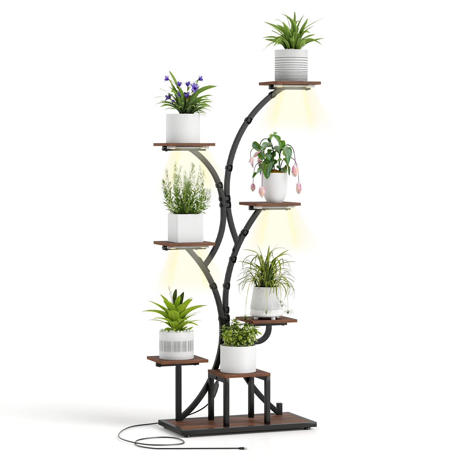 Indoor Plant Stand With Grow Lights, 58