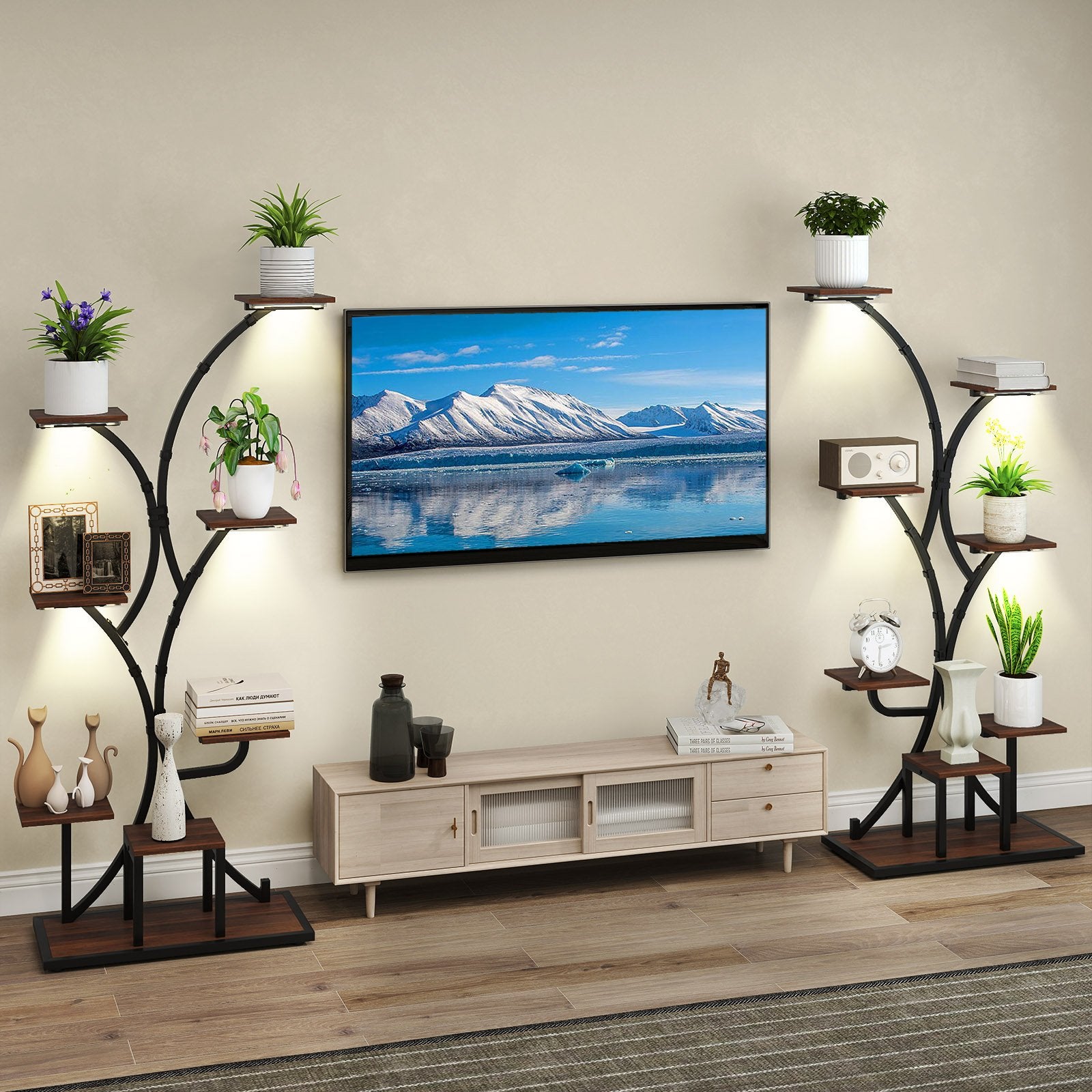 Indoor Plant Stand with Grow Lights 58