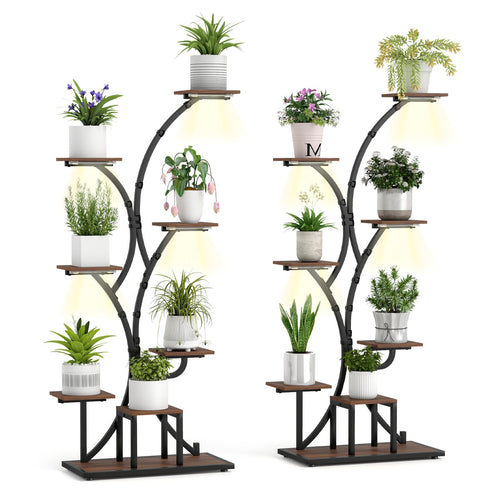 Indoor Plant Stand with Grow Lights 58