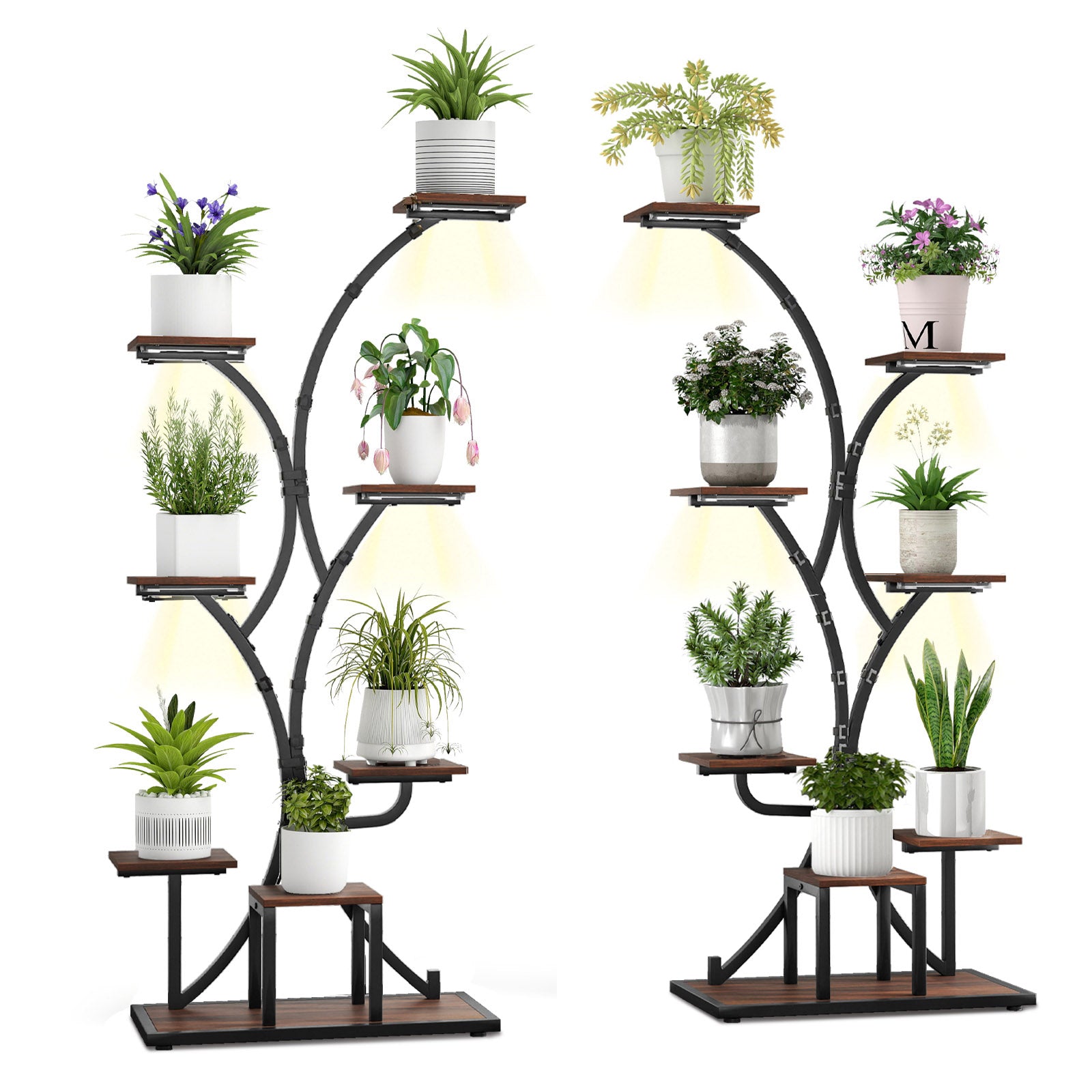 Indoor Plant Stand With Grow Lights, 58