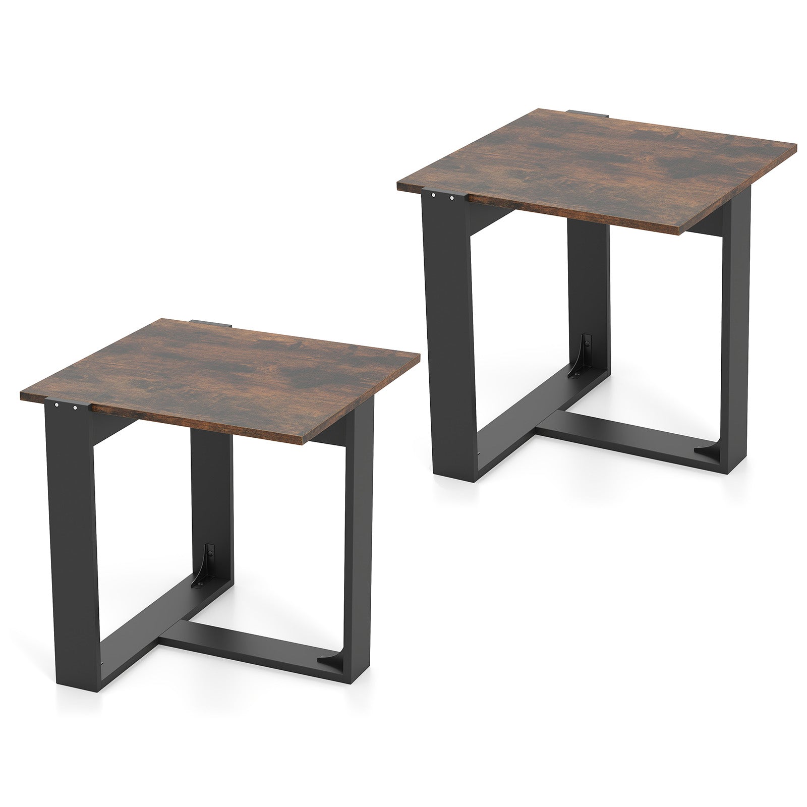 Industrial Sofa End Table With Metal Frame End & Side Tables at Gallery Canada