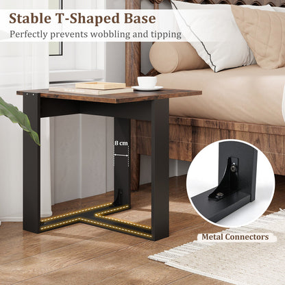 Industrial Sofa End Table with Metal Frame-2 End & Side Tables at Gallery Canada