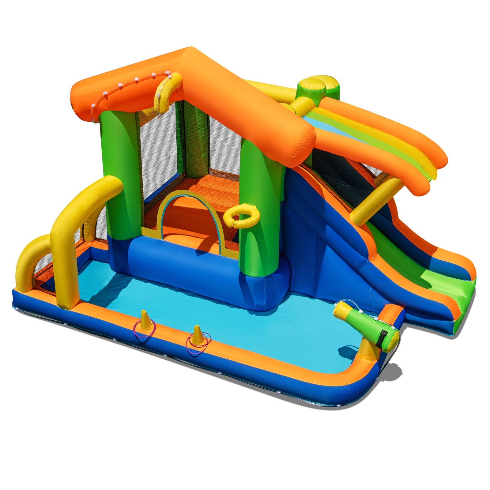 Inflatable Bounce House Water Park with Slide and 480W Blower Inflatable Water Slides at Gallery Canada