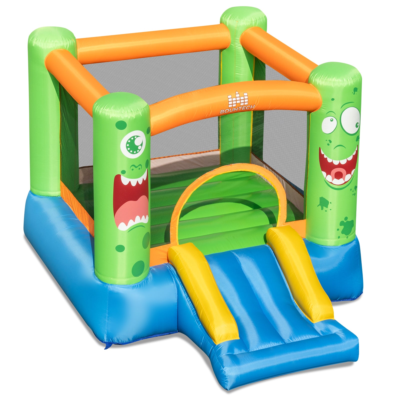 Inflatable Bounce House Monster Themed Bouncy Castle with Large Jumping Area and Slide 550W Blower Included Bounce House at Gallery Canada