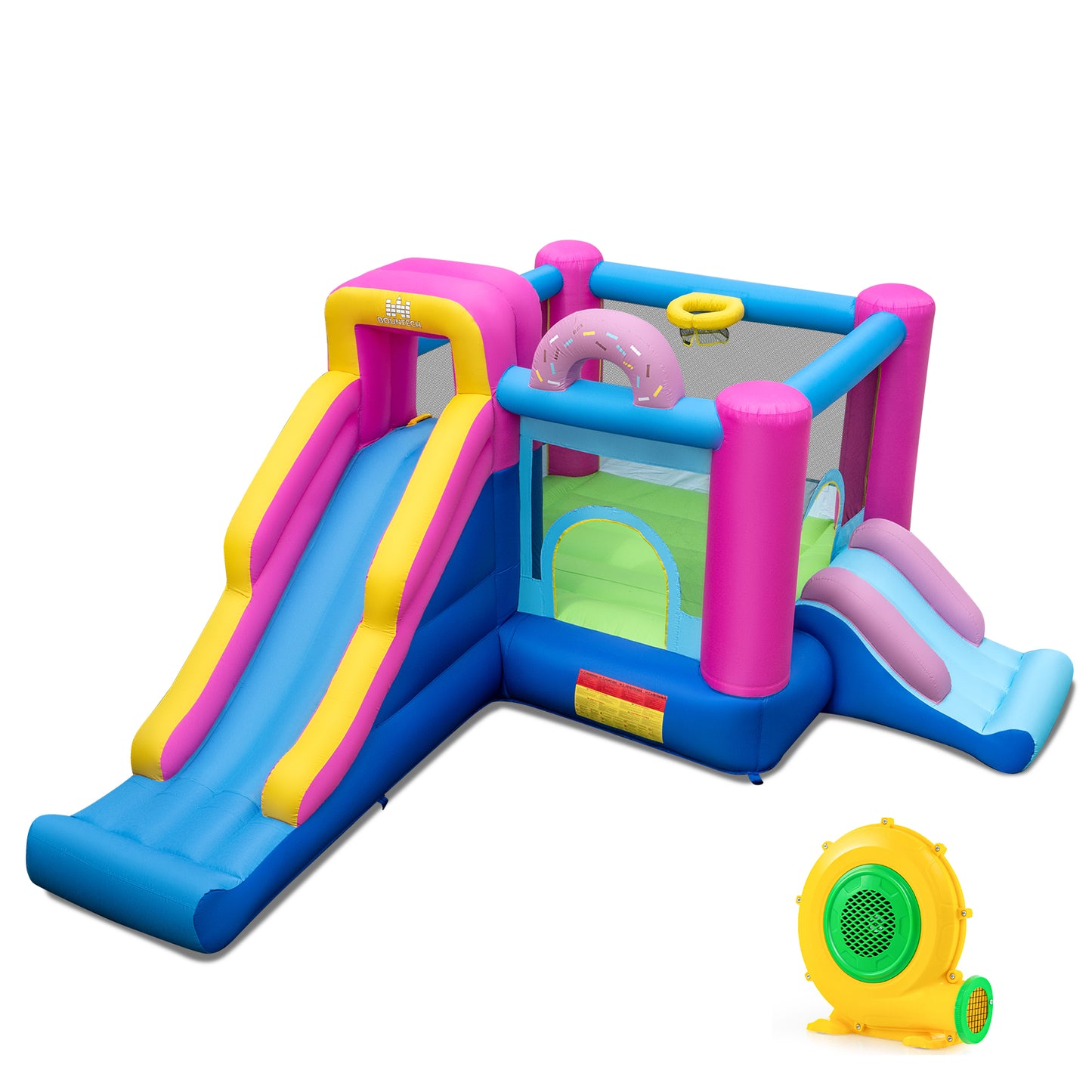 Inflatable Bounce House with Slides and Basketball Hoop (with 680W Blower) Bounce House at Gallery Canada