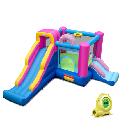 Inflatable Bounce House with Slides and Basketball Hoop (with 735W Blower) Bounce House at Gallery Canada