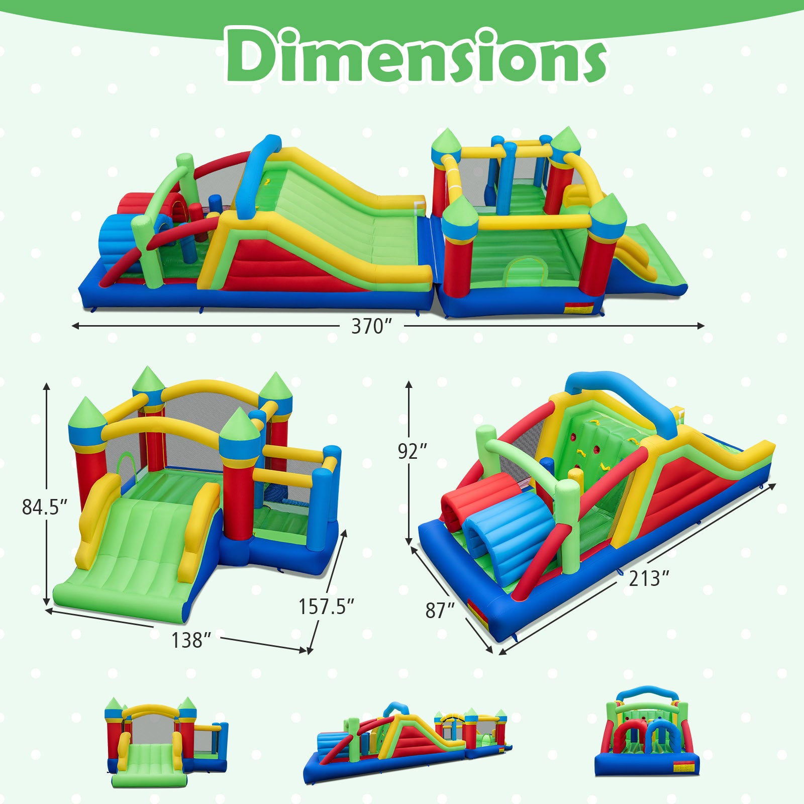 Inflatable Bounce House with 750W Blower Bounce House at Gallery Canada