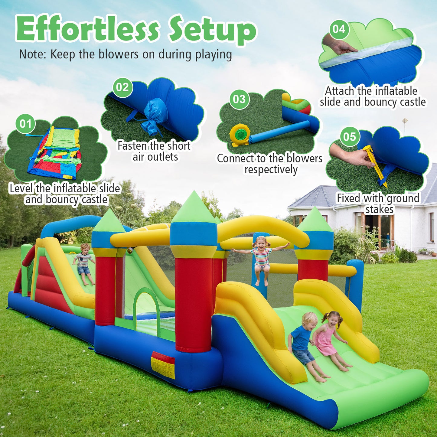Inflatable Bounce House with 750W Blower Bounce House at Gallery Canada