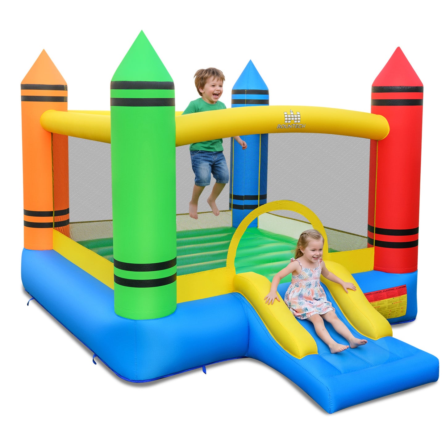 Inflatable Bounce House, 2-in-1 Kids Bouncer, 550W Blower Bounce House at Gallery Canada