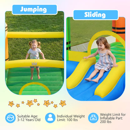 Inflatable Bounce House, 2-in-1 Kids Bouncer, 550W Blower Bounce House at Gallery Canada
