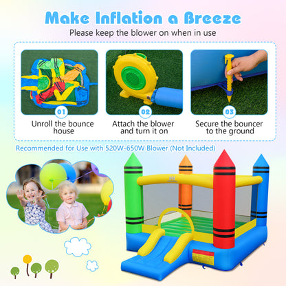 Inflatable Bounce House, 2-in-1 Kids Bouncer, 550W Blower Bounce House at Gallery Canada