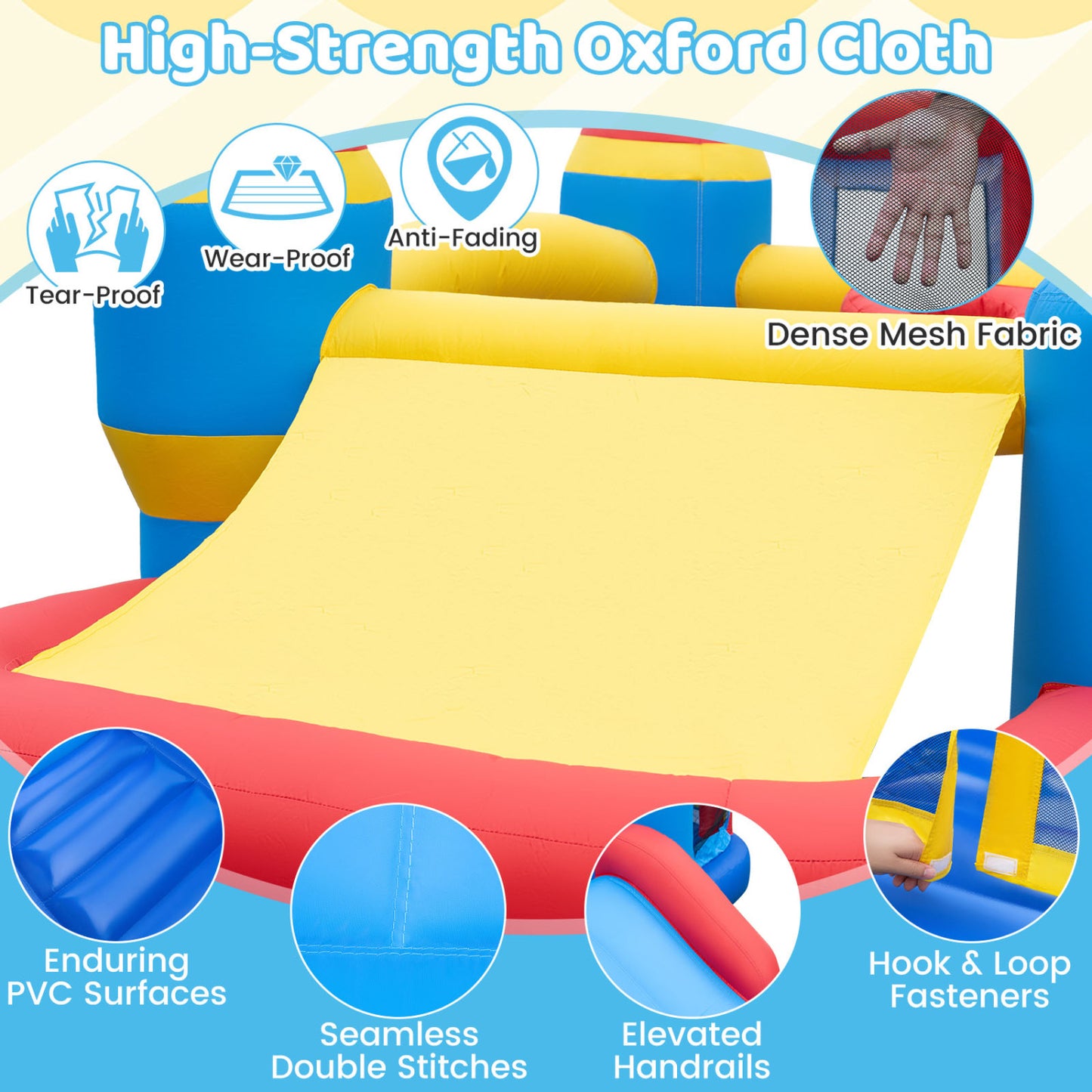 Inflatable Bounce House with Ocean Ball, Basketball for Kids Bounce House at Gallery Canada
